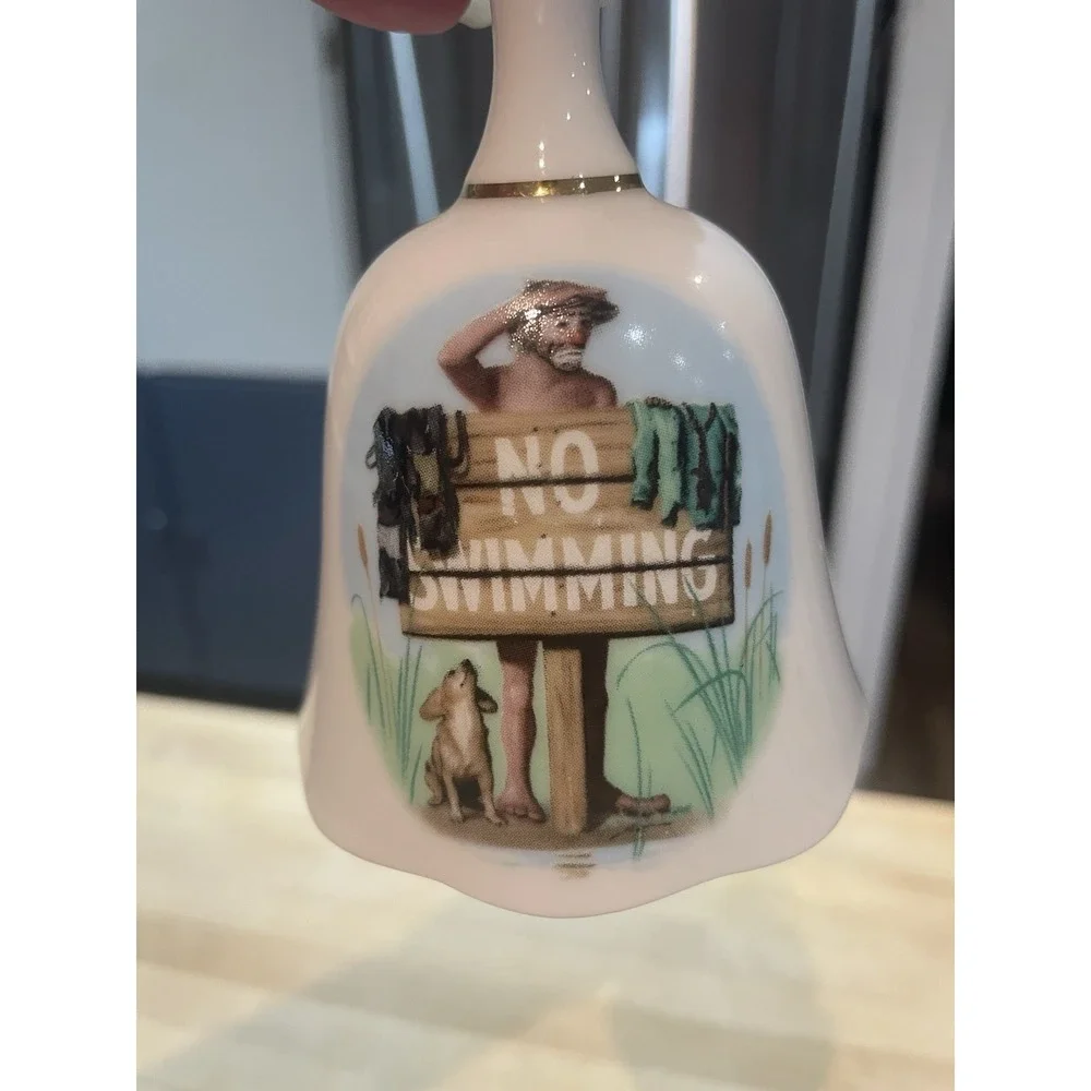 Fitz & Floyd Ceramic Hand Bell 